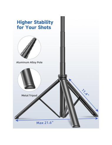 Trípode Extensible LDP 75" para Teléfono con Control Remoto