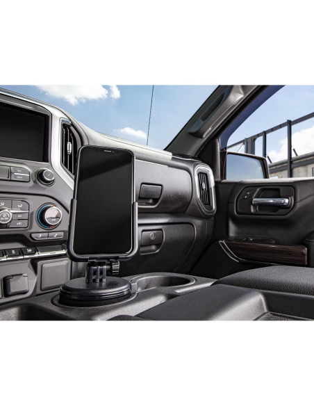 Soporte para Teléfono WeatherTech CupFone Universal Negro Soporte para Teléfono WeatherTech CupFone Universal Negro