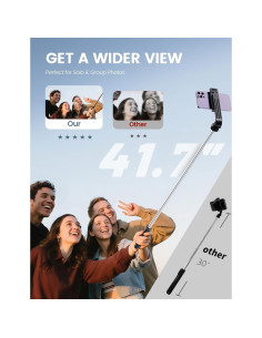 Trípode Selfie Stick ANXRE ST01 con Control Remoto 106 cm 2
