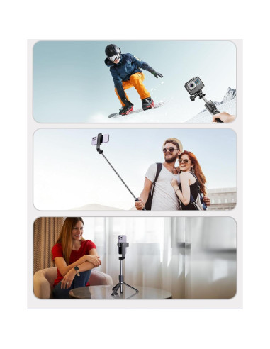 Trípode Selfie Stick ANXRE ST01 con Control Remoto 106 cm