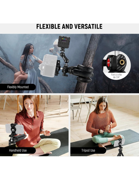 Trípode NEEWER TP35 Flexible con Control Remoto para Teléfono Trípode NEEWER TP35 Flexible con Control Remoto para Teléfono