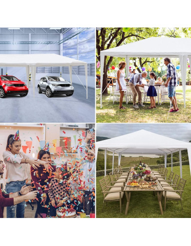 Carpa de Fiesta Exterior LBLWJD 3x9m con Paredes Removibles