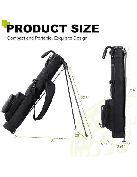 Bolsa de Golf UNIHIMAL Ligera con Soporte y Asa - 80 cm Bolsa de Golf UNIHIMAL Ligera con Soporte y Asa - 80 cm