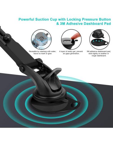Soporte para Tablet Xishwon 2 en 1 para Coche 4.7-32.8 cm