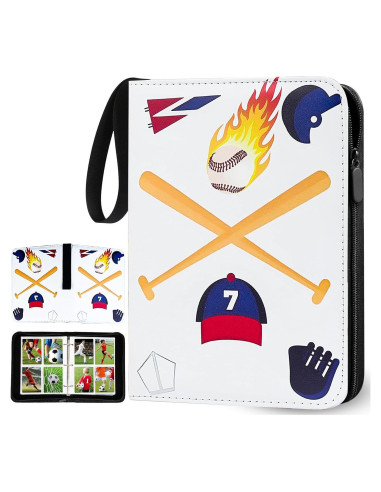 Carpeta de Tarjetas de Béisbol PetalBelle con 50 Fundas