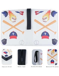 Carpeta de Tarjetas de Béisbol PetalBelle con 50 Fundas 2