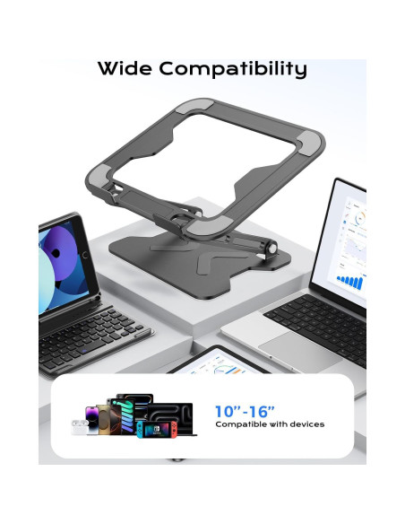 Soporte Plegable para Laptop JCZT NH02 Ergonómico Ajustable Soporte Plegable para Laptop JCZT NH02 Ergonómico Ajustable