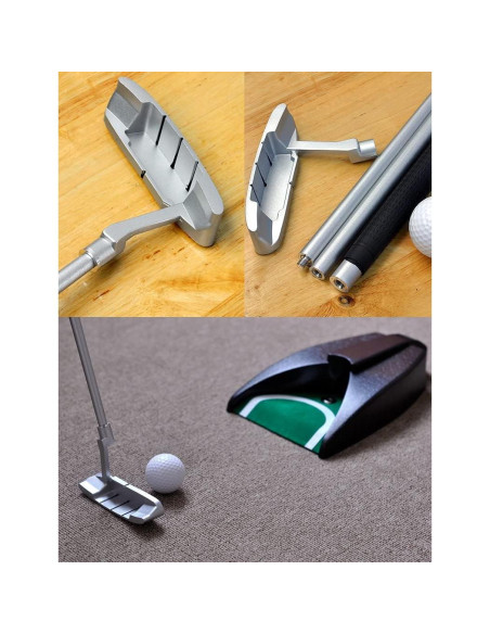 Putter de Golf LEAGY Portátil 4 Secciones con 2 Pelotas Putter de Golf LEAGY Portátil 4 Secciones con 2 Pelotas