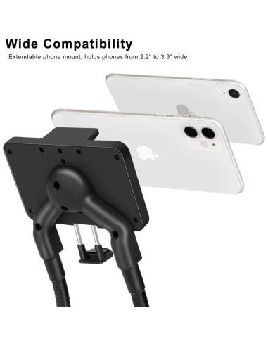 Soporte Flexible para Teléfono B-Land Negro 360 Ajustable