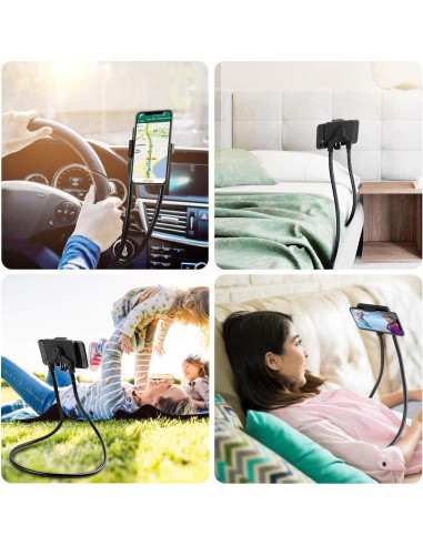 Soporte Flexible para Teléfono B-Land Negro 360 Ajustable