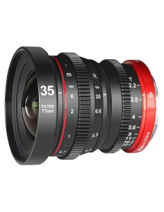 Lente Cine Meike 35mm T2.2 RF para Canon - Enfoque Manual