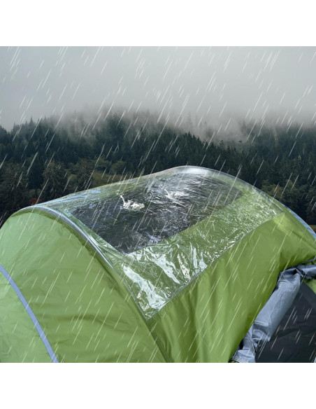 Lona de Lluvia Transparente Ayamaya 4 Personas 170x152 cm Lona de Lluvia Transparente Ayamaya 4 Personas 170x152 cm