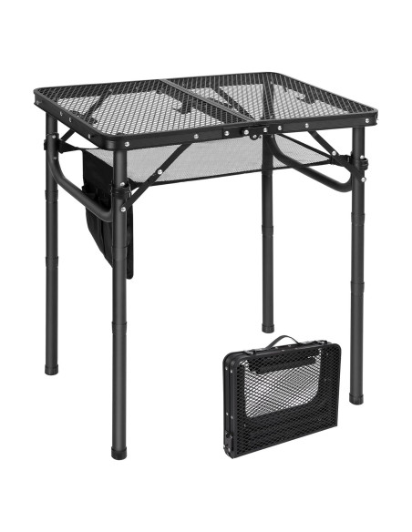 Mesa Plegable RedSwing 60x40cm Ajustable Camping Negra Mesa Plegable RedSwing 60x40cm Ajustable Camping Negra