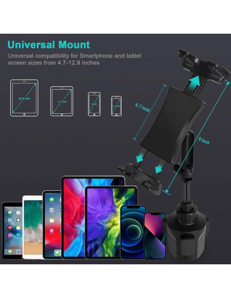 Soporte para Tablet y Teléfono en Portavasos Xishwon Soporte para Tablet y Teléfono en Portavasos Xishwon