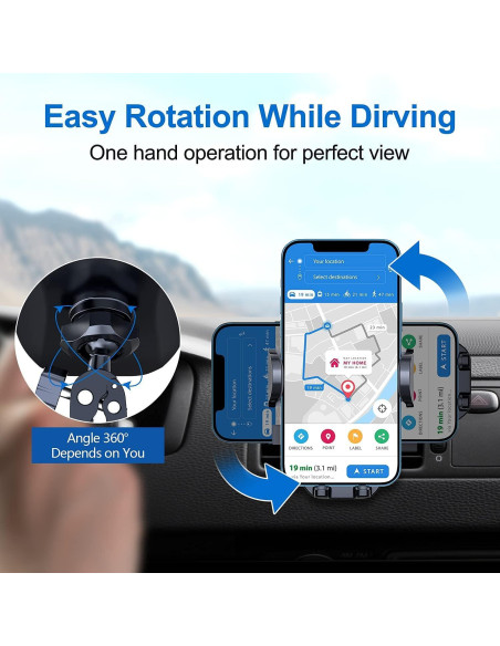 Soporte para Teléfono de Auto vanva Universal 360 Antideslizante Soporte para Teléfono de Auto vanva Universal 360 Antideslizante