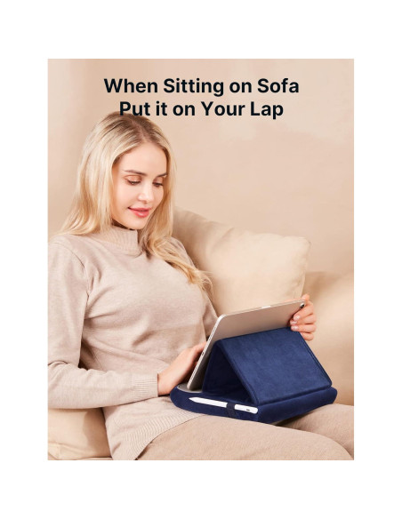 Soporte de Almohada para Tableta JSAUX Azul Marino 4-11" Soporte de Almohada para Tableta JSAUX Azul Marino 4-11"
