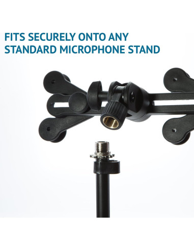 Soporte de Micrófono LyxPro LYXATSM1 Ajustable 360