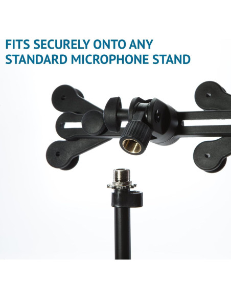 Soporte de Micrófono LyxPro LYXATSM1 Ajustable 360 Soporte de Micrófono LyxPro LYXATSM1 Ajustable 360