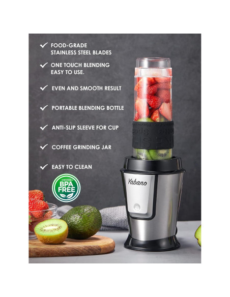 Batidora Personal Yabano 500W 3 en 1 con Botellas 600ml Batidora Personal Yabano 500W 3 en 1 con Botellas 600ml