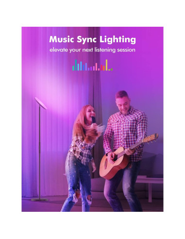 Lámpara de Piso LED RGB Inteligente YHW 2000LM Regulable