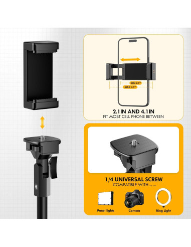 Trípode EMART para Teléfono Celular 132 cm Ajustable