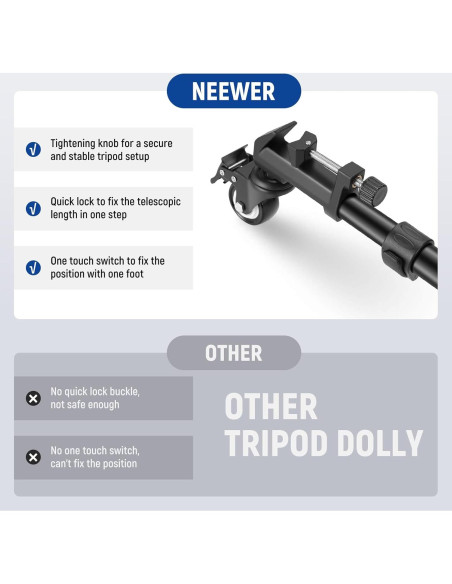 Carro de Trípode Neewer NW-600 para Fotografía 15 kg Carro de Trípode Neewer NW-600 para Fotografía 15 kg