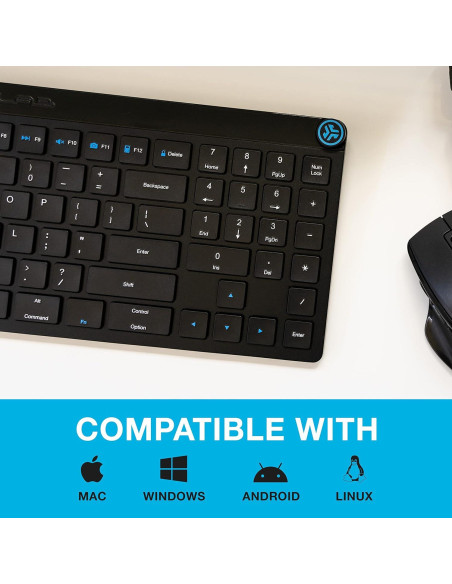 Teclado Inalámbrico JLab JBuds, Bluetooth 5.2, 95 Teclas Teclado Inalámbrico JLab JBuds, Bluetooth 5.2, 95 Teclas