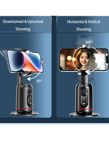 Soporte para Teléfono Inteligente MQOUNY con Seguimiento Facial 360
