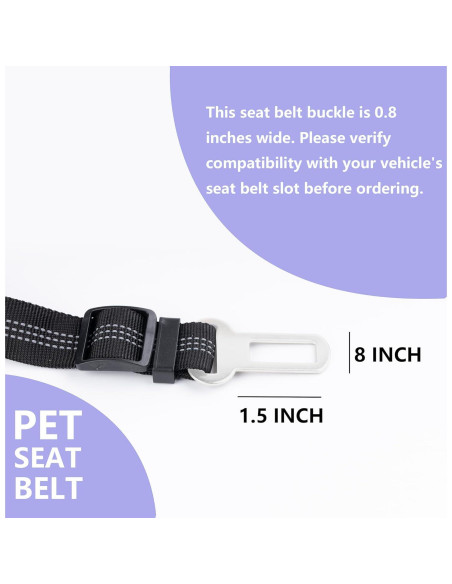 Cinturón de Seguridad para Perros Ortarco Ajustable Negro Cinturón de Seguridad para Perros Ortarco Ajustable Negro