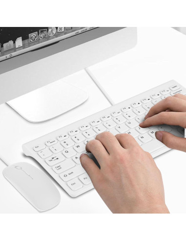 Teclado y Ratón GOWENIC Ultra Delgado USB con Teclado Numérico