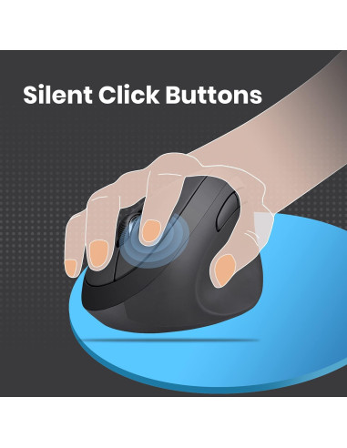 Ratón Vertical Inalámbrico Perixx PERIMICE-719 para Diestros