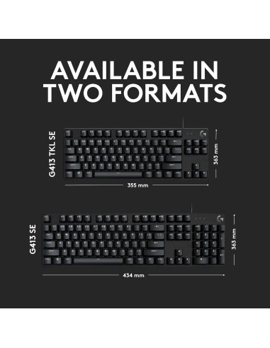 Teclado Mecánico Logitech G413 SE Retroiluminado 43.4cm