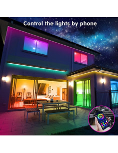 Tira LED Tenmiro 20m RGB Control App Sincronización Música 2