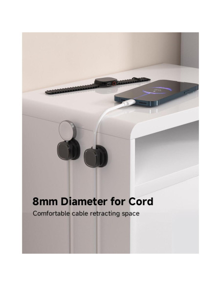 Organizador de Cables Funtin 9-Pack Negro, Clips Adhesivos Organizador de Cables Funtin 9-Pack Negro, Clips Adhesivos