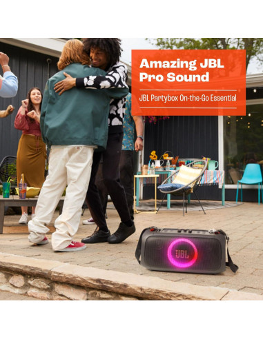 JBL PartyBox On-The-Go Esencial - Altavoz Portátil 100W