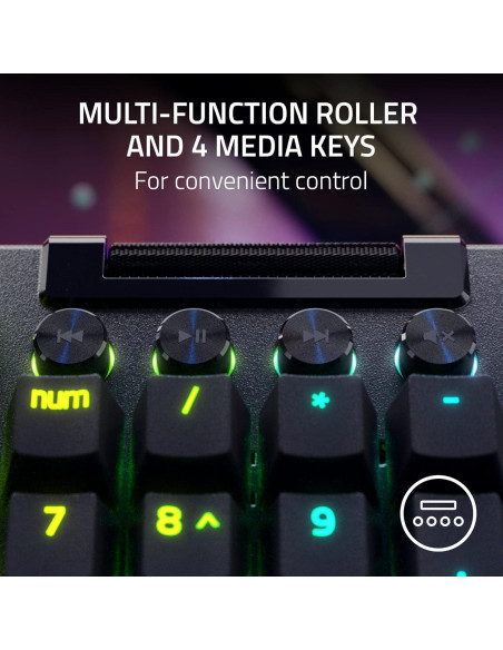 Teclado Mecánico Razer BlackWidow V4 Pro - Interruptores Amarillos Teclado Mecánico Razer BlackWidow V4 Pro - Interruptores Amarillos