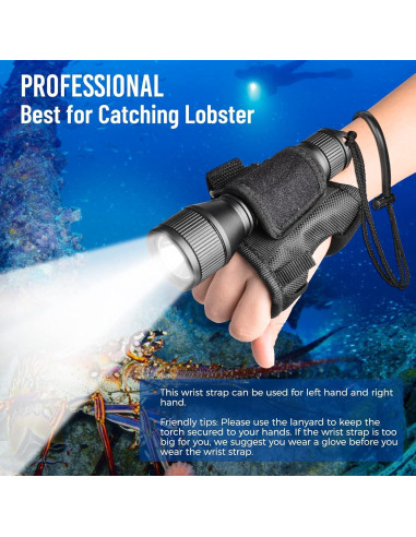 Linterna de Buceo ORCATORCH D550 1000 Lúmenes IP68