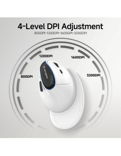 Ratón Ergonómico Vertical Inalámbrico J-Tech Digital V638W - Recargable, DPI 3200 2