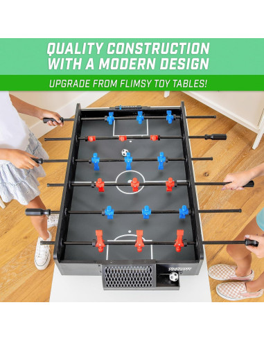 Futbolín de Mesa GoSports 81 cm Negro para 2-4 Jugadores
