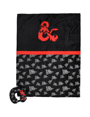 Juego de Viaje Dungeons & Dragons con Almohada y Manta