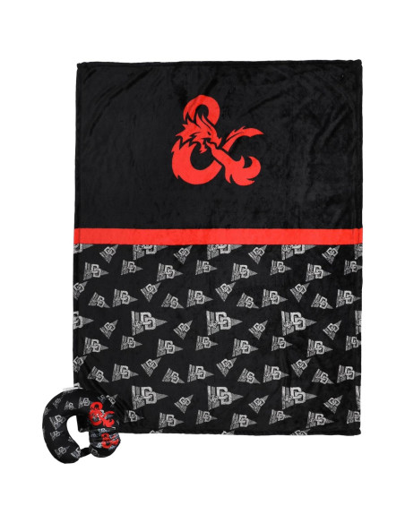 Juego de Viaje Dungeons & Dragons con Almohada y Manta Juego de Viaje Dungeons & Dragons con Almohada y Manta