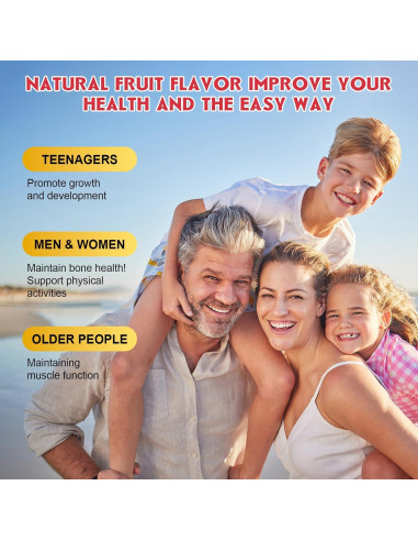 Gomitas de Citrato de Calcio GORNVB 1200 mg Sin Azúcar 60 Unidades