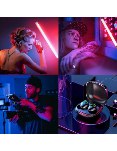 Luz LED Portátil RGB LUXCEO Q508A 1000 Lúmenes Control Remoto