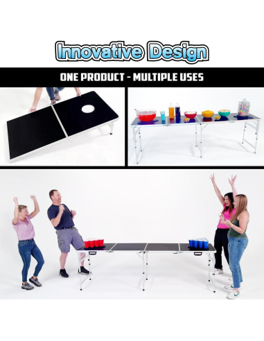 Mesa 2-en-1 Party Pong y Cornhole PARTYPONG Dallas