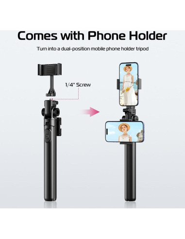 Trípode Extensible ULANZI MT-70 para Teléfono y Cámara 160 cm