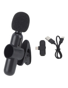 Micrófono Lavalier Jeanoko, Plug and Play, 10h Batería