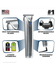 Recortadora de Barba Wahl 9864SS Acero Inoxidable 4 Cabezas 2