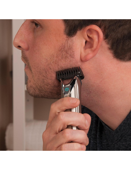 Recortadora de Barba Wahl 9864SS Acero Inoxidable 4 Cabezas Recortadora de Barba Wahl 9864SS Acero Inoxidable 4 Cabezas