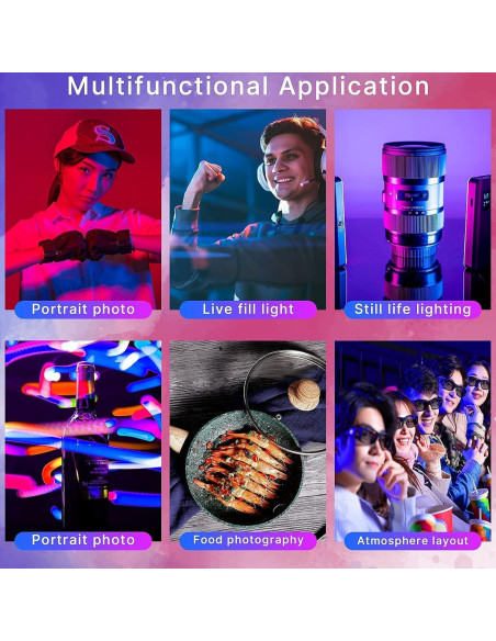 Luz de Video RGB ULANZI VL120 LED Portátil 3100mAh Luz de Video RGB ULANZI VL120 LED Portátil 3100mAh