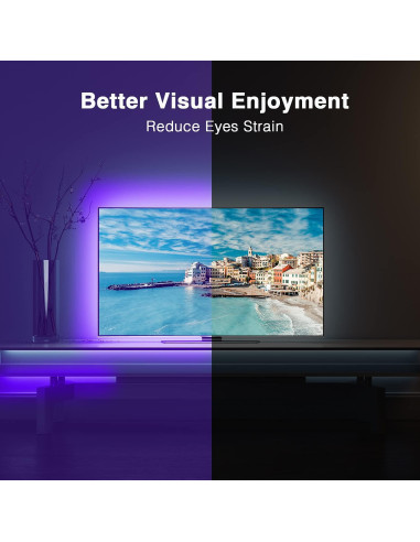 Luces LED RGB para TV DAYBETTER 4.57m Control Remoto Bluetooth